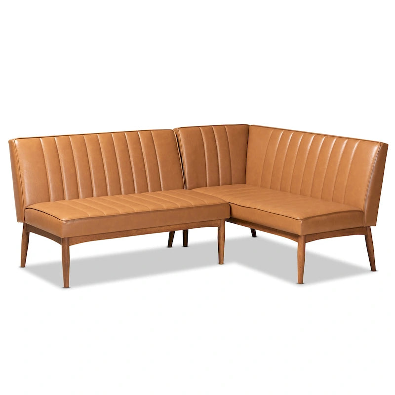 2-teilige Essnischen-Bankettgarnitur Daymond im modernen Mid-Century-Stil