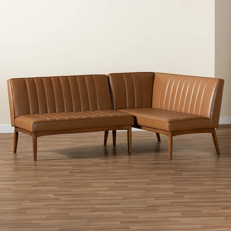 2-teilige Essnischen-Bankettgarnitur Daymond im modernen Mid-Century-Stil