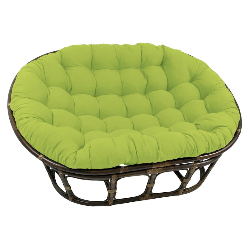 65 x 48 Zoll großes, massives Twill-Doppel-Papasan-Kissen (nur Kissen)