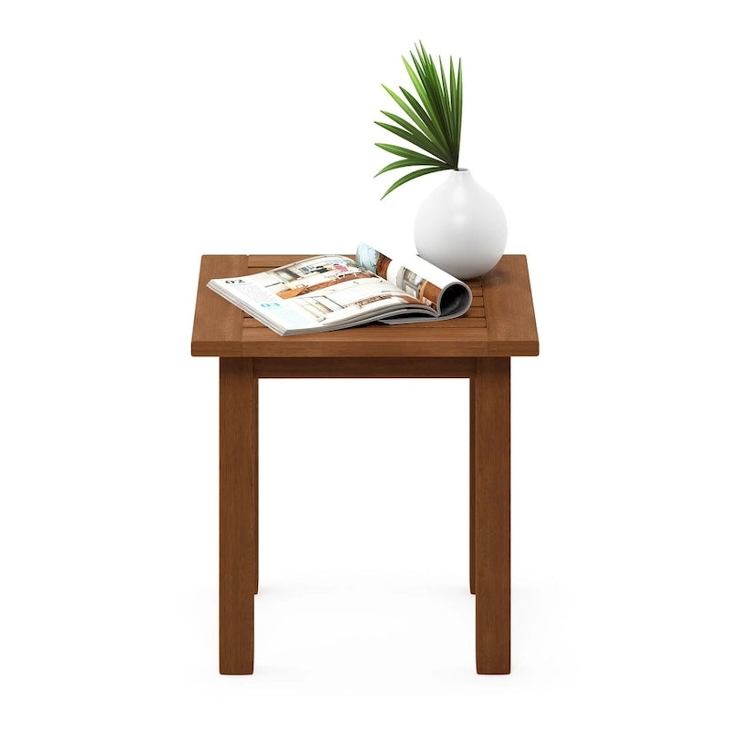Table d’appoint Ormond en bois dur avec finition à l’huile de teck, par Havenside Home