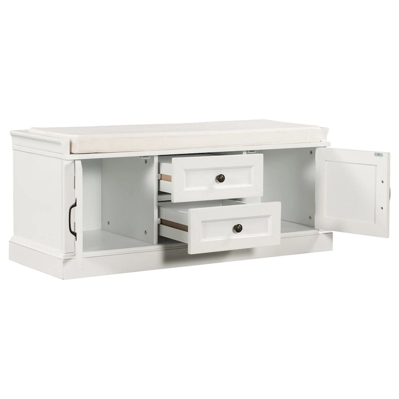 Merax Storage Bench with Removable Cushion