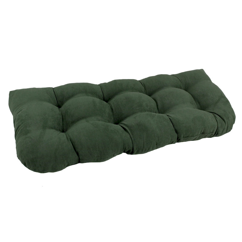 Cojín para banco de 42 x 19 pulgadas con respaldo redondeado de microsuede - 42 x 19