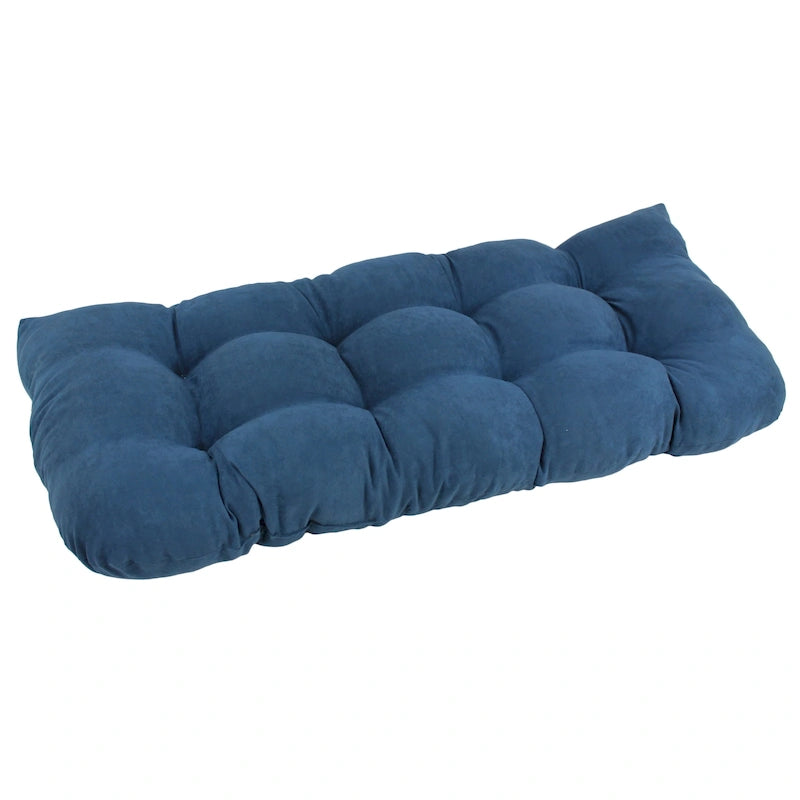 Cojín para banco de 42 x 19 pulgadas con respaldo redondeado de microsuede - 42 x 19