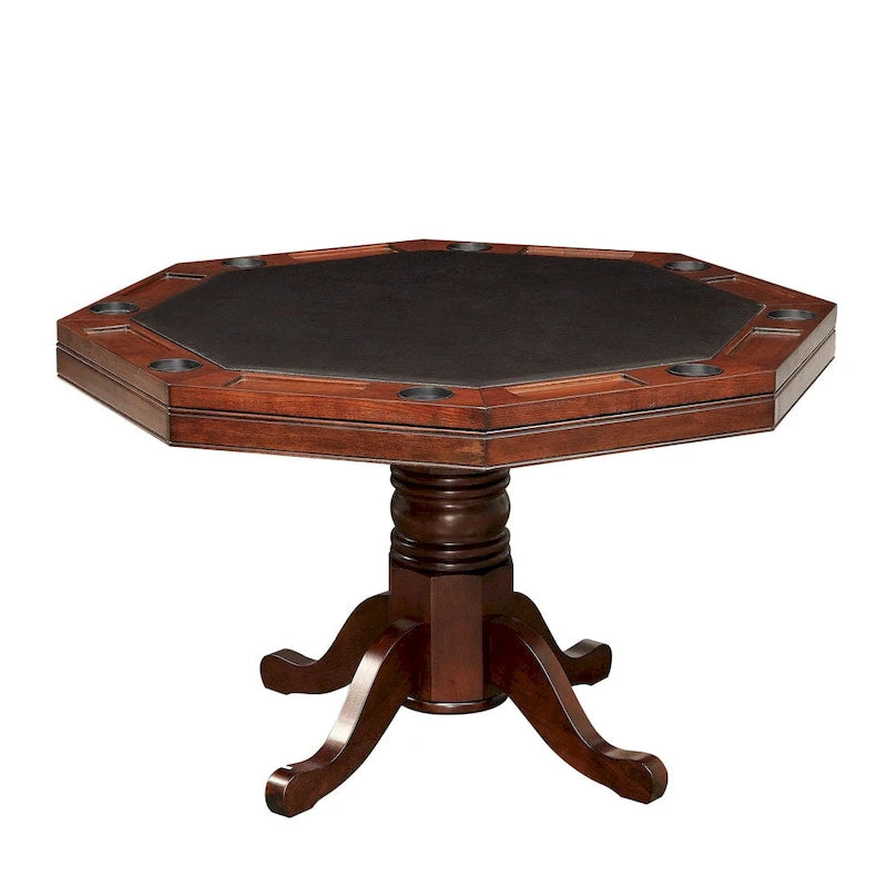 Gary traditioneller Pokertisch aus massivem Kirschholz von Furniture of America