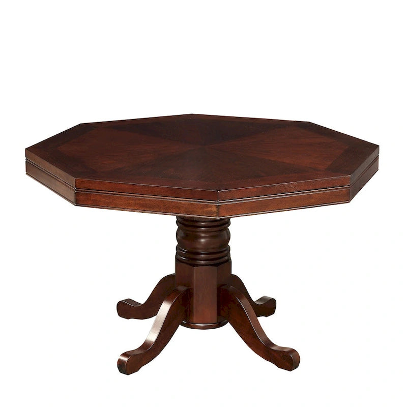 Gary traditioneller Pokertisch aus massivem Kirschholz von Furniture of America