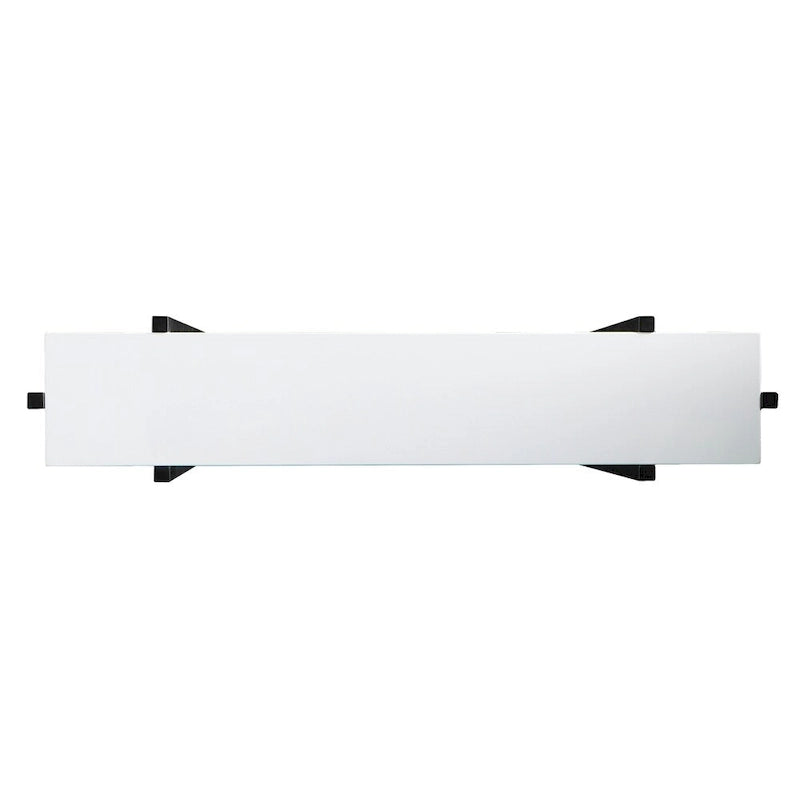Mesa consola contemporánea estrecha Hedley negra con detalles blancos de SEI Furniture