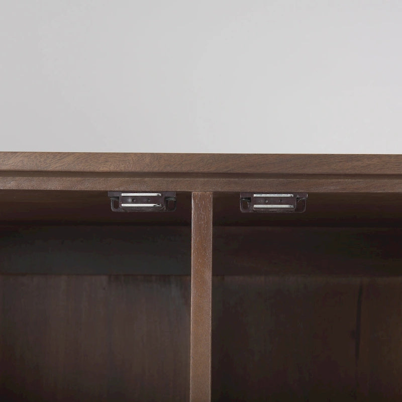 Massivholz-Schrank „Astrid“ in Mittelbraun – 38,8 L × 19,8 B × 68,5 H