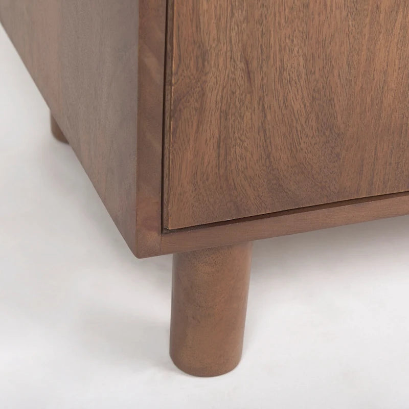 Massivholz-Schrank „Astrid“ in Mittelbraun – 38,8 L × 19,8 B × 68,5 H