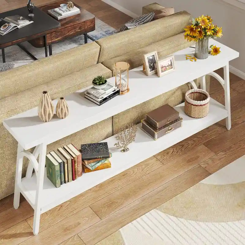 Konsolentisch hinter dem Sofa, schmaler langer Sofatisch, dekorativer Flurtisch für den Eingangsbereich