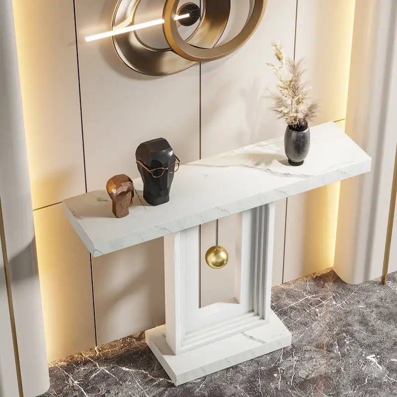 39.5 Inche Narrow Console Sofa Hallway Accent Table for Entryway