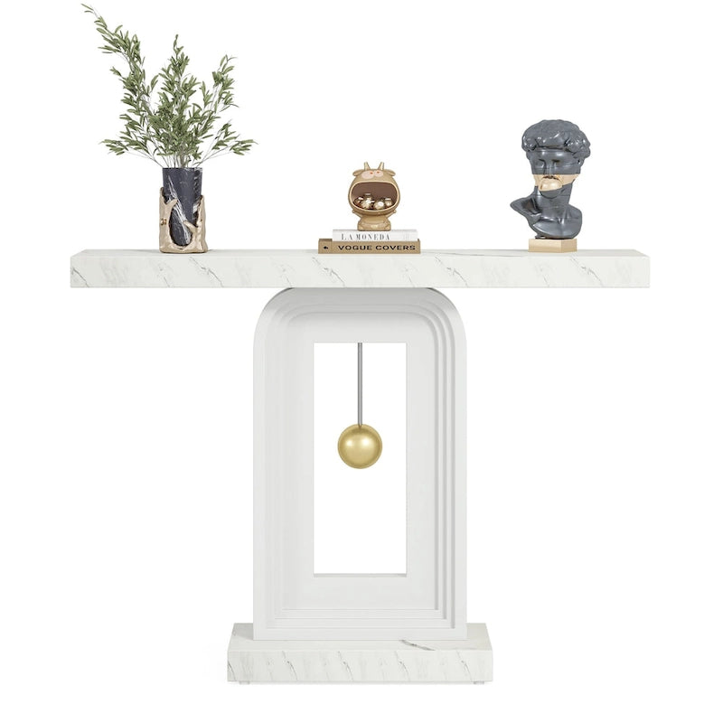 39.5 Inche Narrow Console Sofa Hallway Accent Table for Entryway