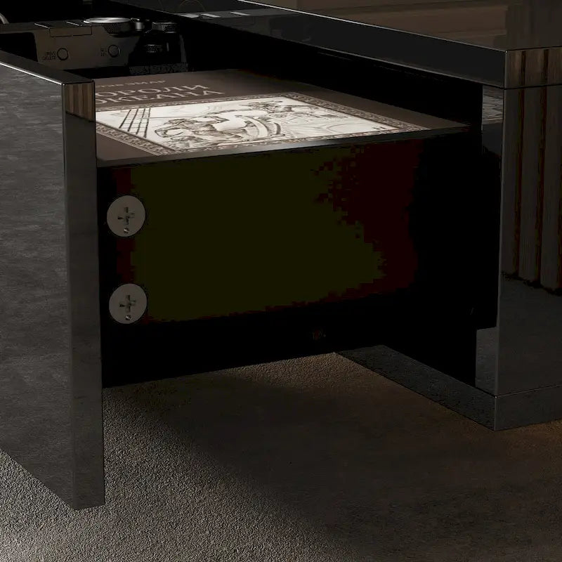 LED Floating TV Stand Entertainment Cabinet for Home and Office 2 PCS