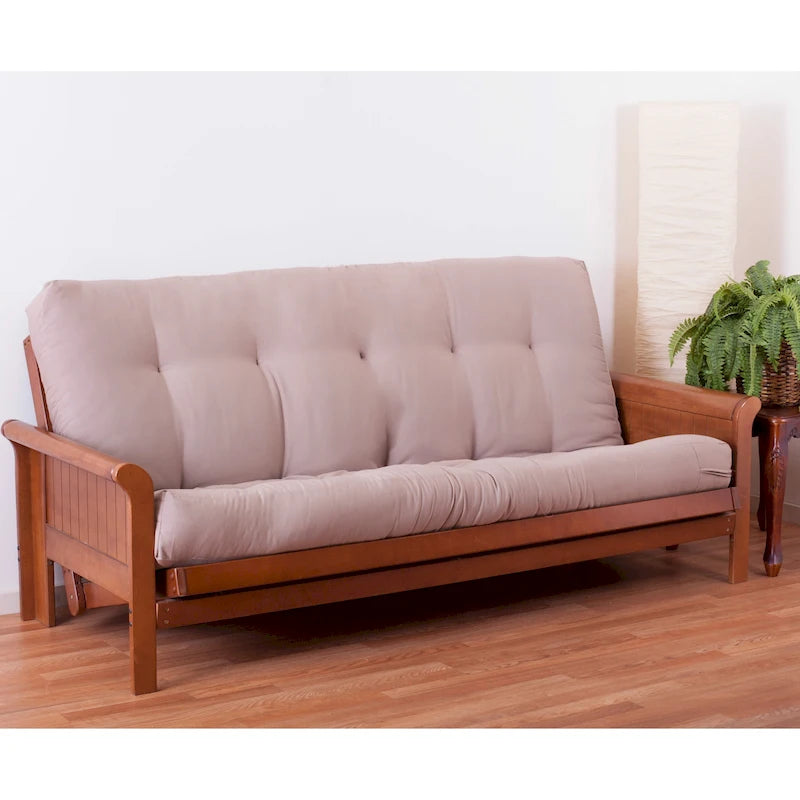 Futonmatras van 7 inch dik keperweefsel (eenpersoons-, tweepersoons- of queensize)