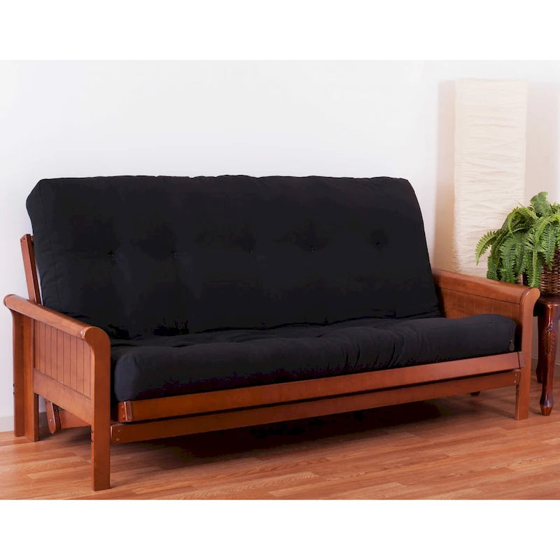Materasso futon in twill spesso 7 pollici, matrimoniale singolo, matrimoniale o queen