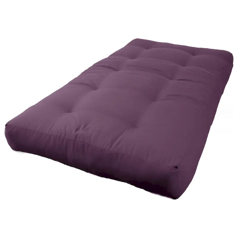Materasso futon in twill spesso 7 pollici, matrimoniale singolo, matrimoniale o queen