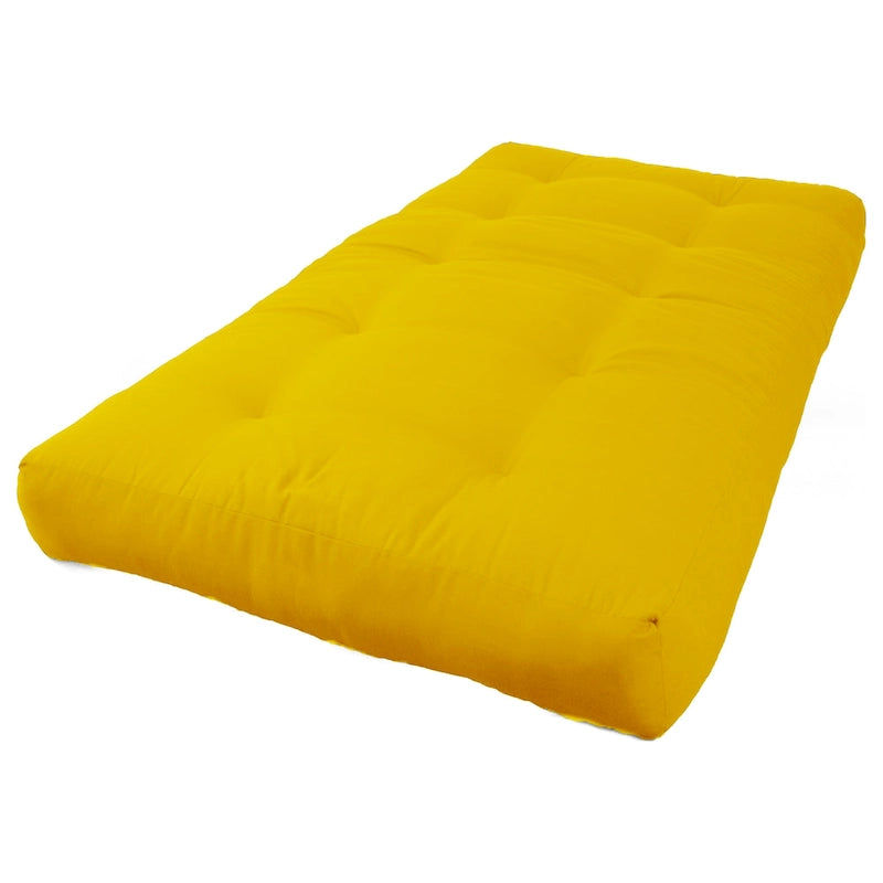 Materasso futon in twill spesso 7 pollici, matrimoniale singolo, matrimoniale o queen