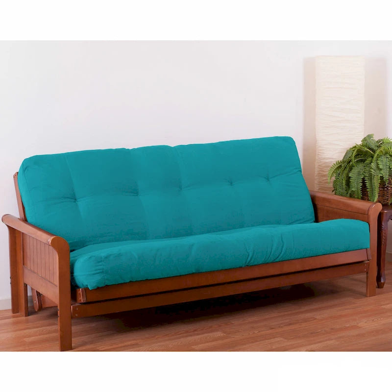 Materasso futon in twill spesso 7 pollici, matrimoniale singolo, matrimoniale o queen
