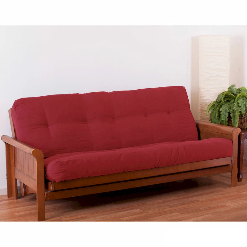 Materasso futon in twill spesso 7 pollici, matrimoniale singolo, matrimoniale o queen