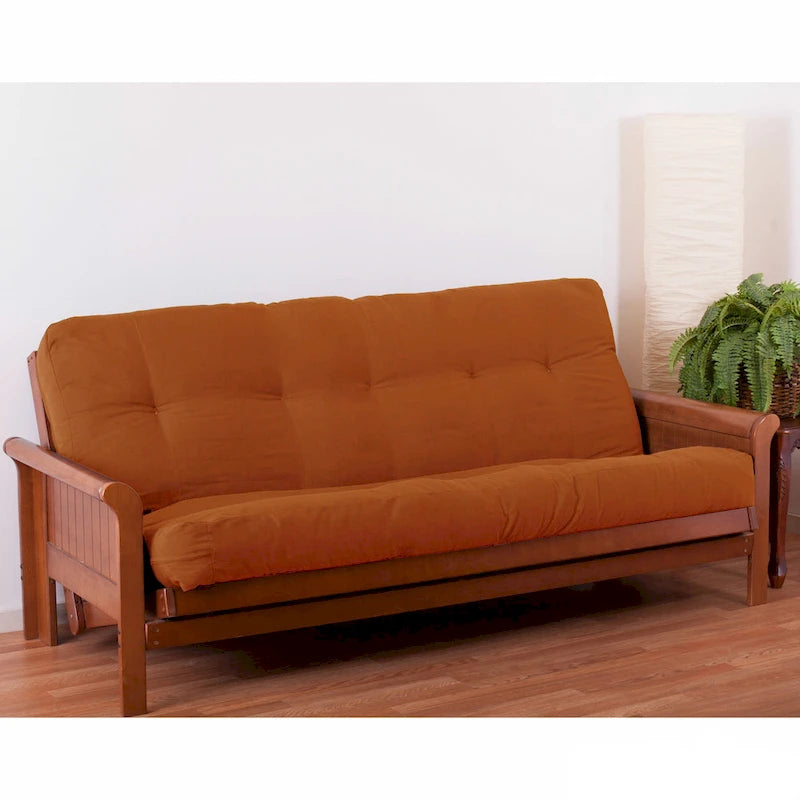 Materasso futon in twill spesso 7 pollici, matrimoniale singolo, matrimoniale o queen