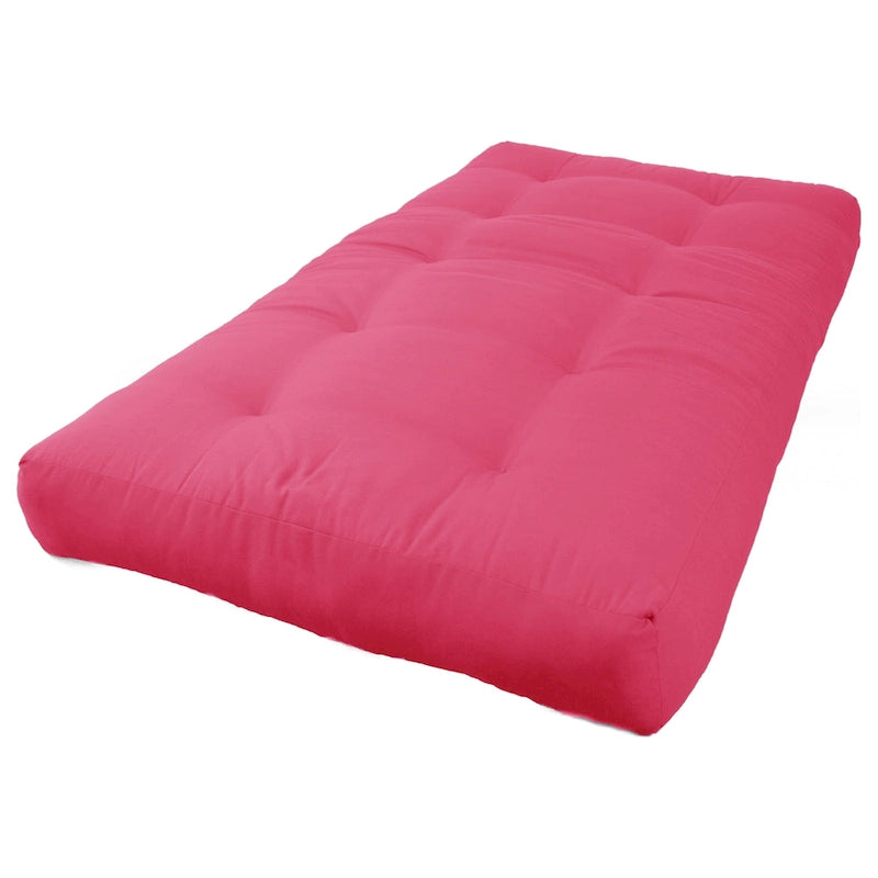 Materasso futon in twill spesso 7 pollici, matrimoniale singolo, matrimoniale o queen