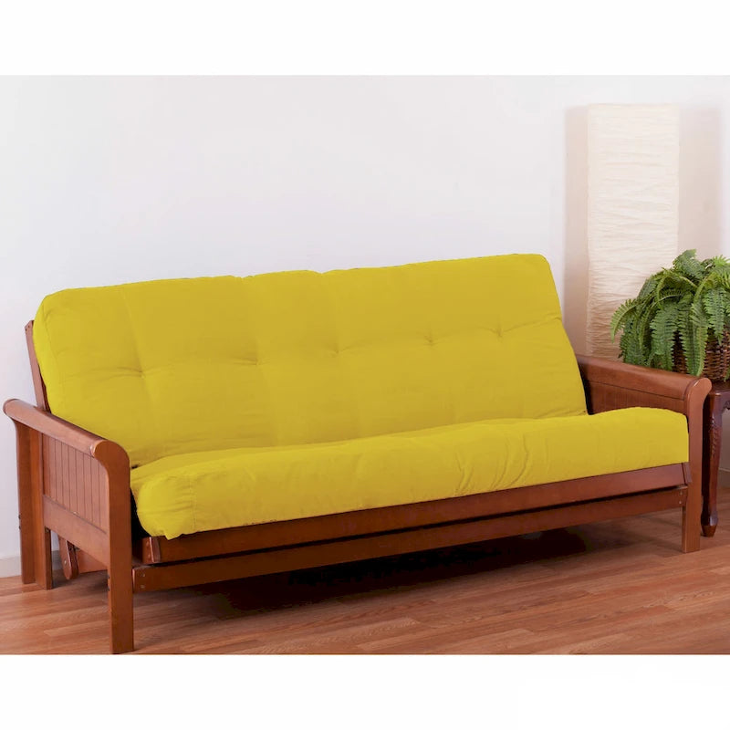 Materasso futon in twill spesso 7 pollici, matrimoniale singolo, matrimoniale o queen