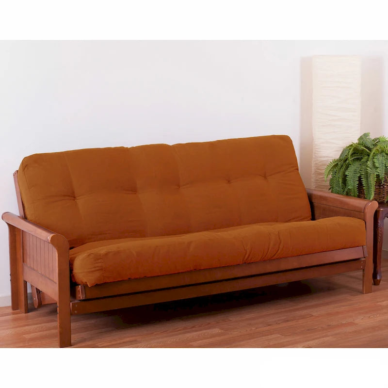 Materasso futon in twill spesso 7 pollici, matrimoniale singolo, matrimoniale o queen