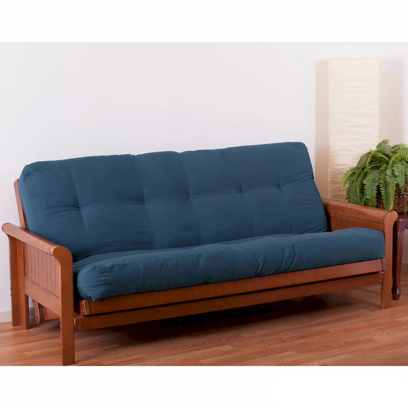 Materasso futon in twill spesso 7 pollici, matrimoniale singolo, matrimoniale o queen
