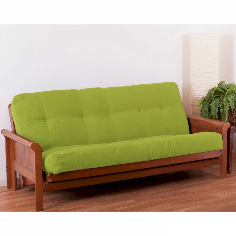 Materasso futon in twill spesso 7 pollici, matrimoniale singolo, matrimoniale o queen