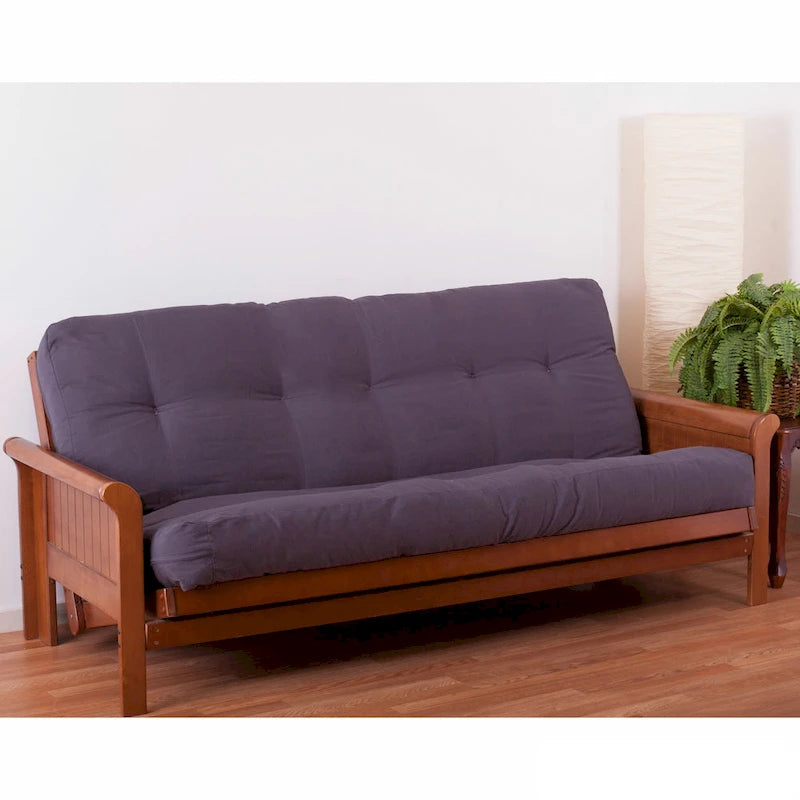 Materasso futon in twill spesso 7 pollici, matrimoniale singolo, matrimoniale o queen