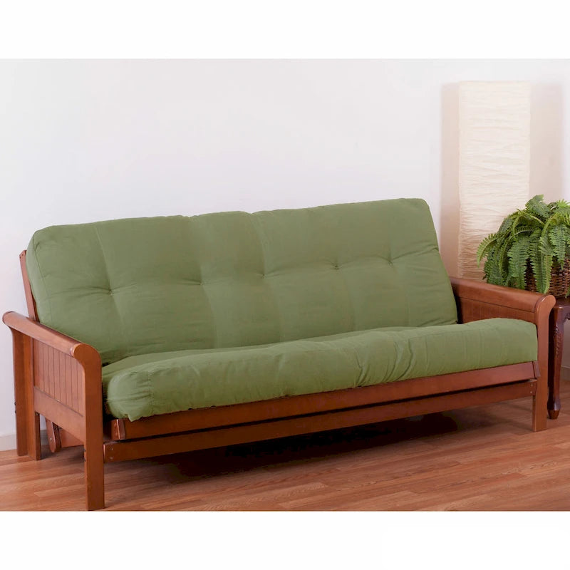 Materasso futon in twill spesso 7 pollici, matrimoniale singolo, matrimoniale o queen