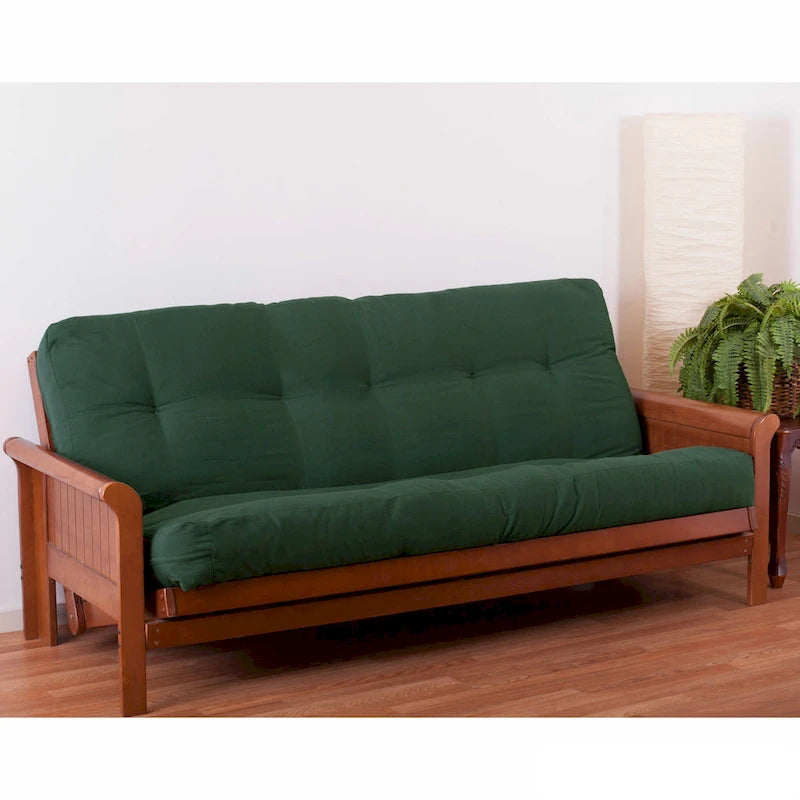 Materasso futon in twill spesso 7 pollici, matrimoniale singolo, matrimoniale o queen