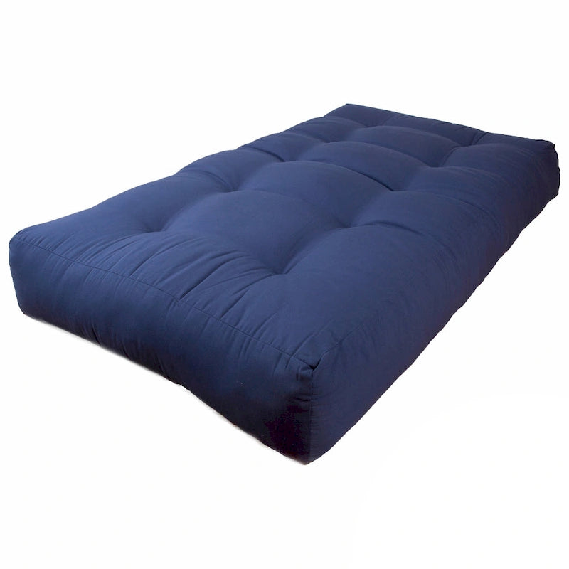 Materasso futon in twill spesso 7 pollici, matrimoniale singolo, matrimoniale o queen