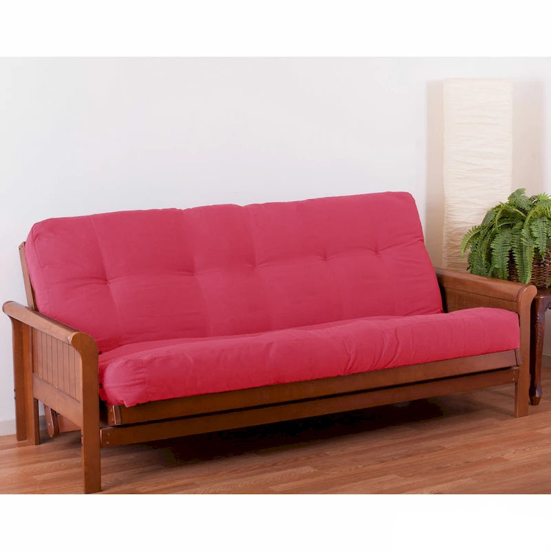 Materasso futon in twill spesso 7 pollici, matrimoniale singolo, matrimoniale o queen