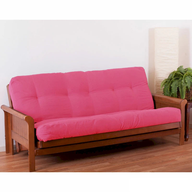 Materasso futon in twill spesso 7 pollici, matrimoniale singolo, matrimoniale o queen