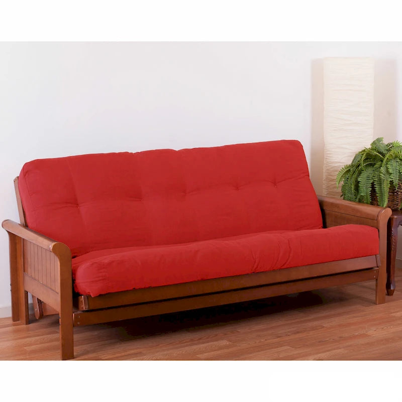 Materasso futon in twill spesso 7 pollici, matrimoniale singolo, matrimoniale o queen