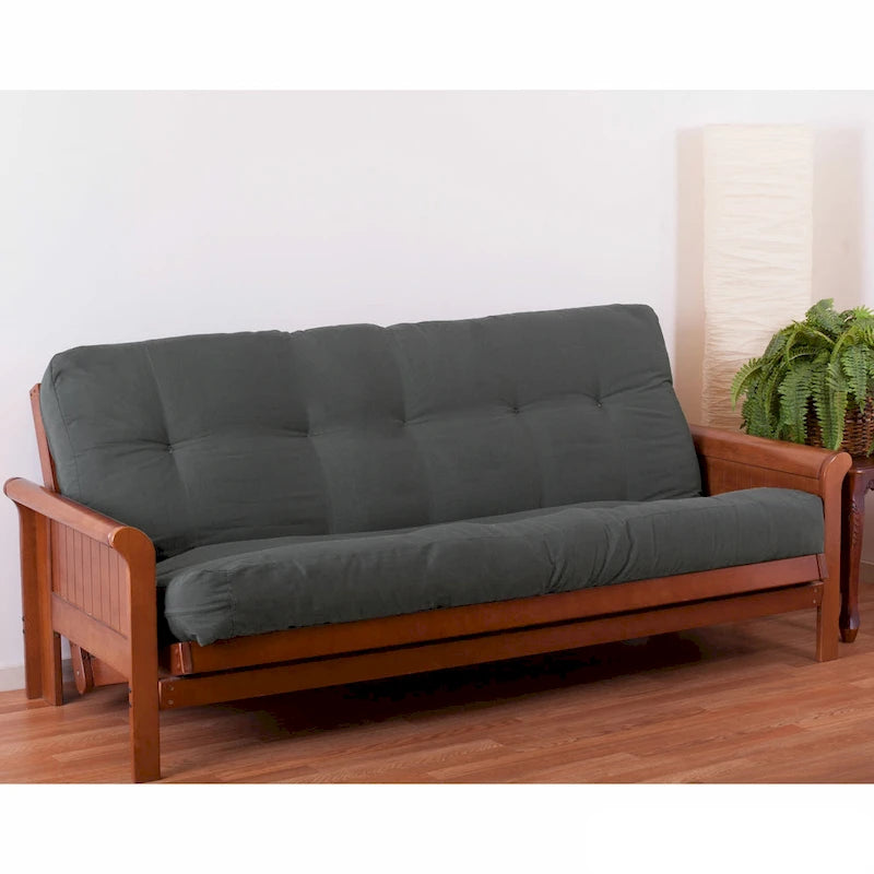 Materasso futon in twill spesso 7 pollici, matrimoniale singolo, matrimoniale o queen