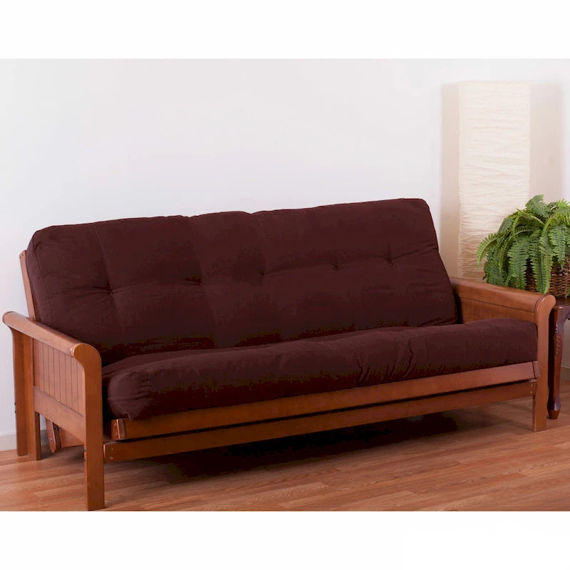 Materasso futon in twill spesso 7 pollici, matrimoniale singolo, matrimoniale o queen