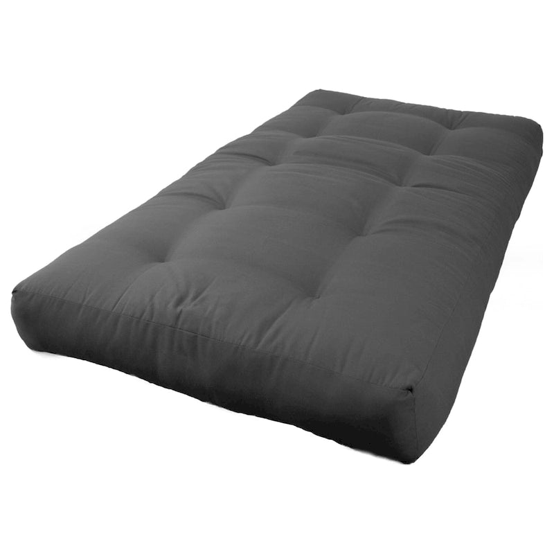 Materasso futon in twill spesso 7 pollici, matrimoniale singolo, matrimoniale o queen