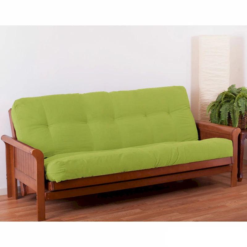 Materasso futon in twill spesso 7 pollici, matrimoniale singolo, matrimoniale o queen