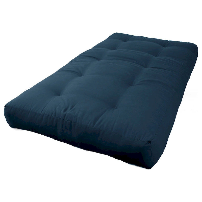 Materasso futon in twill spesso 7 pollici, matrimoniale singolo, matrimoniale o queen