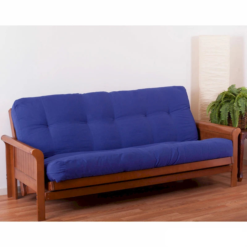 Materasso futon in twill spesso 7 pollici, matrimoniale singolo, matrimoniale o queen