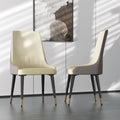2 darabos modern bőr étkezőszék – 18x19.7x32.3 hüvelyk