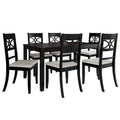 CraftPorch 7-teiliges Holz-Esszimmerset im Mid-Century-Modern-Stil