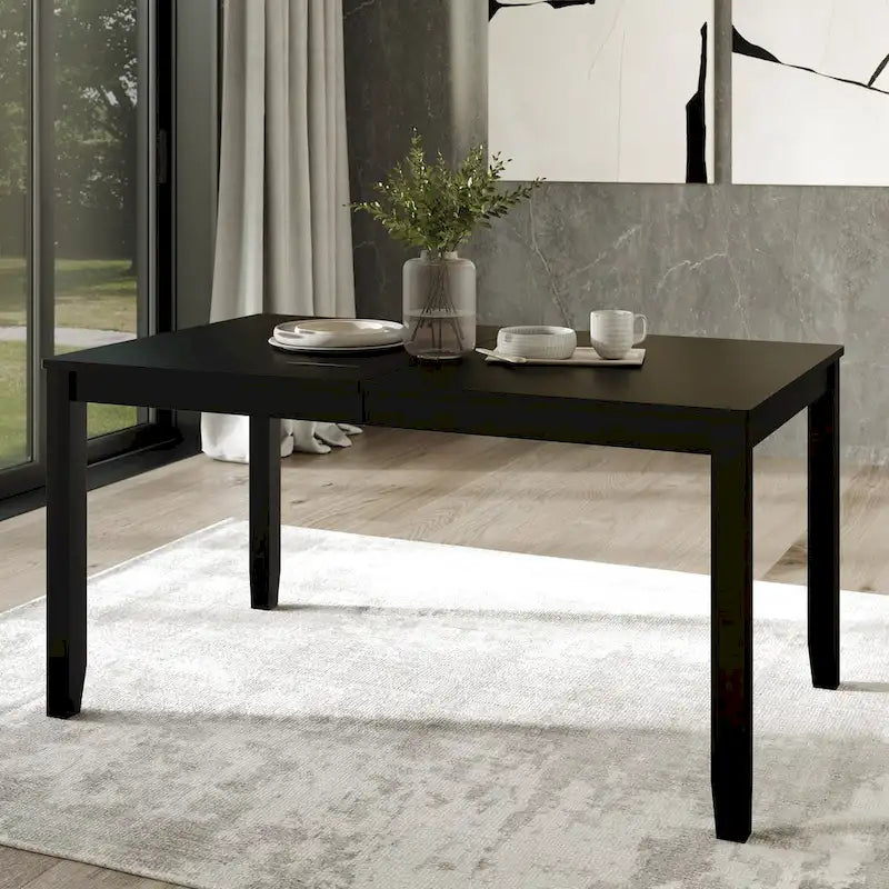 CraftPorch 7-teiliges Holz-Esszimmerset im Mid-Century-Modern-Stil