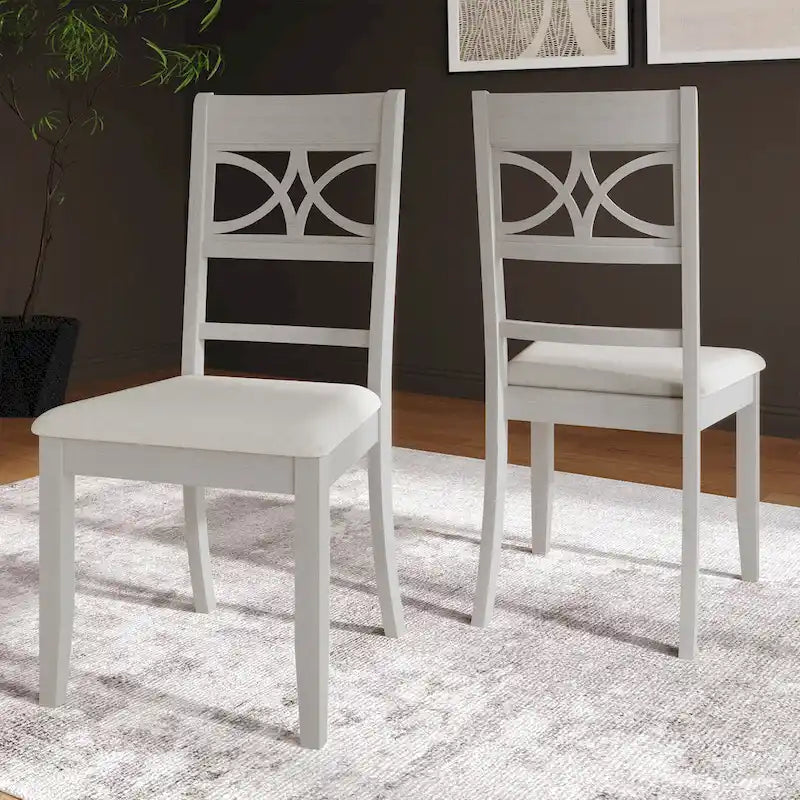 CraftPorch 7-teiliges Holz-Esszimmerset im Mid-Century-Modern-Stil