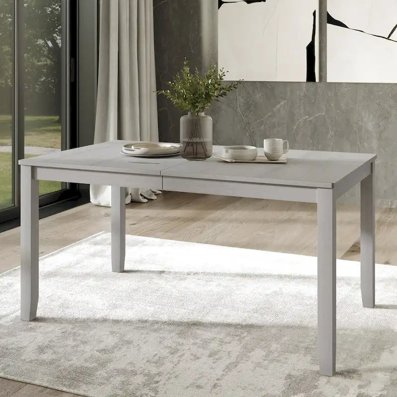 CraftPorch 7-teiliges Holz-Esszimmerset im Mid-Century-Modern-Stil