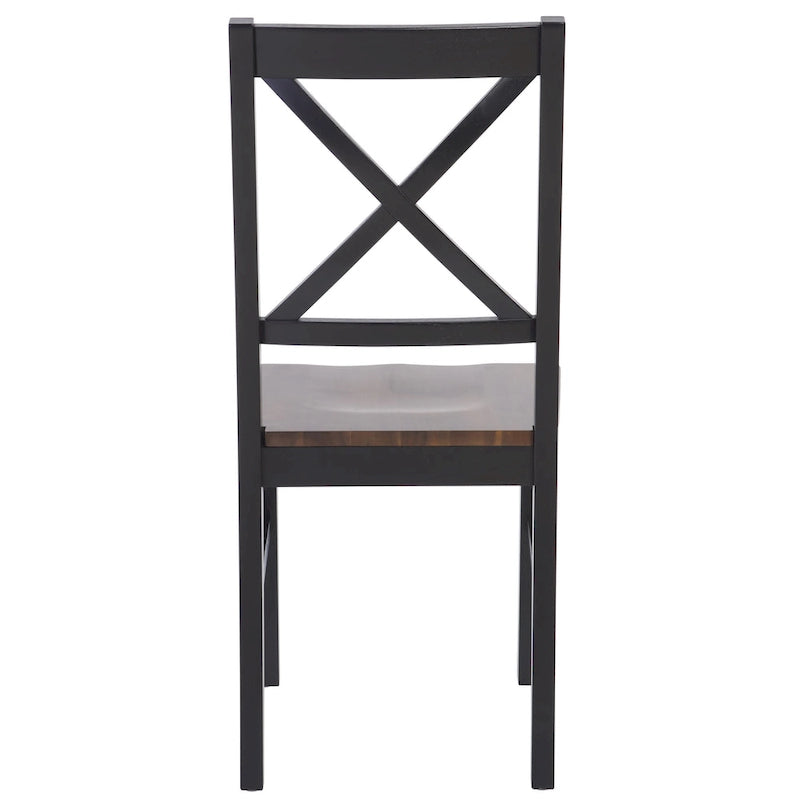 SAFAVIEH Concetta Esszimmerstuhl in Weiß/Natur – 17.5 W x 19.5 L x 37 H – 18W x 20D x 37H