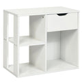 Tavolino laterale a 3 ripiani con ripiano portaoggetti e spazio per cassetto - 23.5 x 12 x 20.5 (L x W x H)