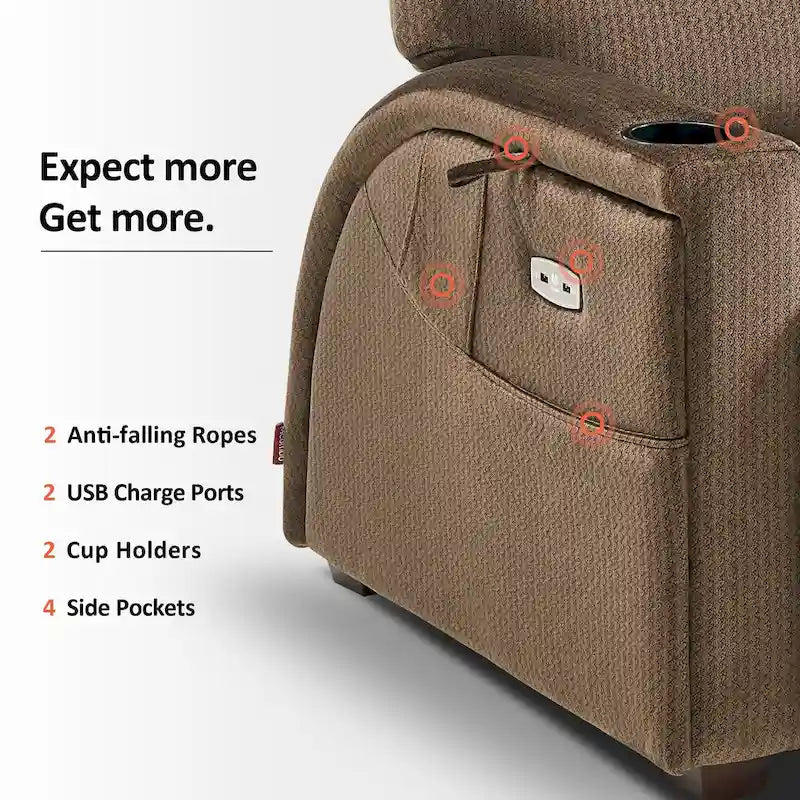MCombo Power Zero Gravity relaxfotel állítható fejtámlával nappaliba, szövet, ZG334