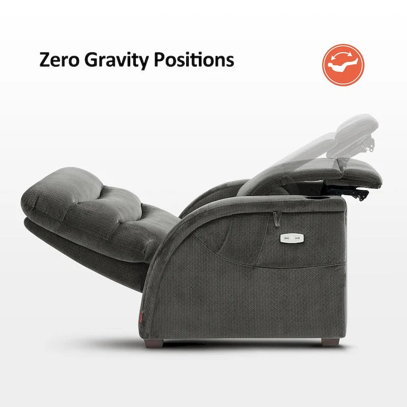MCombo Power Zero Gravity relaxfotel állítható fejtámlával nappaliba, szövet, ZG334